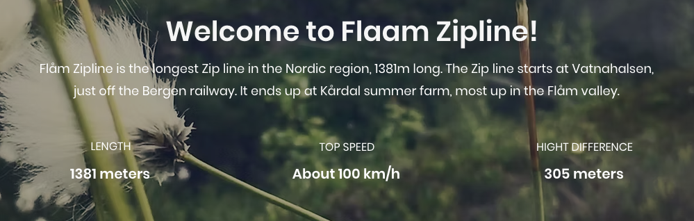 Zipline over Flam